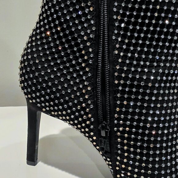 Rhinestone Studded Booties Never Worn - Picture 3 of 6